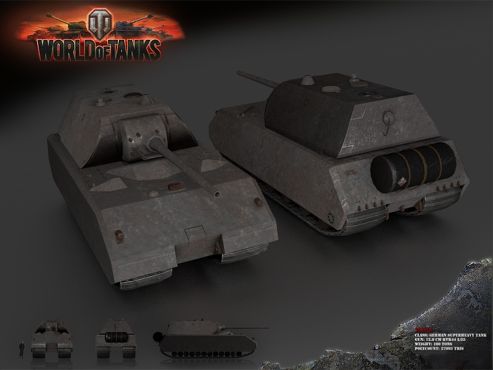 Maus SuperHeavy Tank - Lowpoly Model preview image 1
